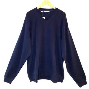 CUTTER & BUCK Navy Pullover Lightweight Sweatshirt